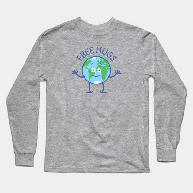 Planet Earth accept free hugs all year round Long Sleeve T-Shirt by zooco